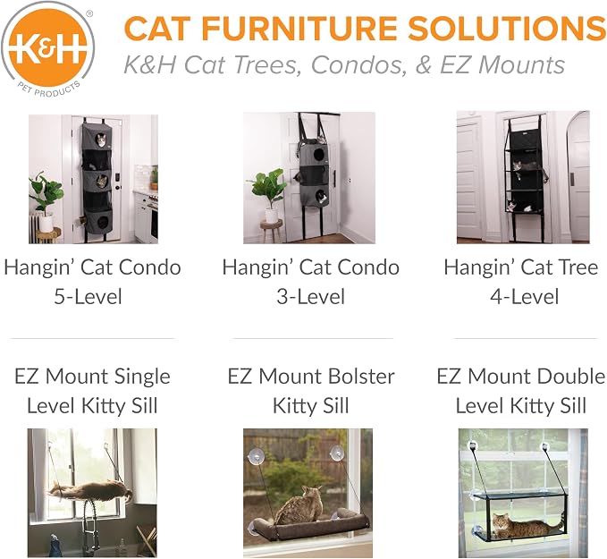 K&H Pet Products Hangin Cat Tree Condo 5 Level Door Mounted Cat Furniture - Image 6