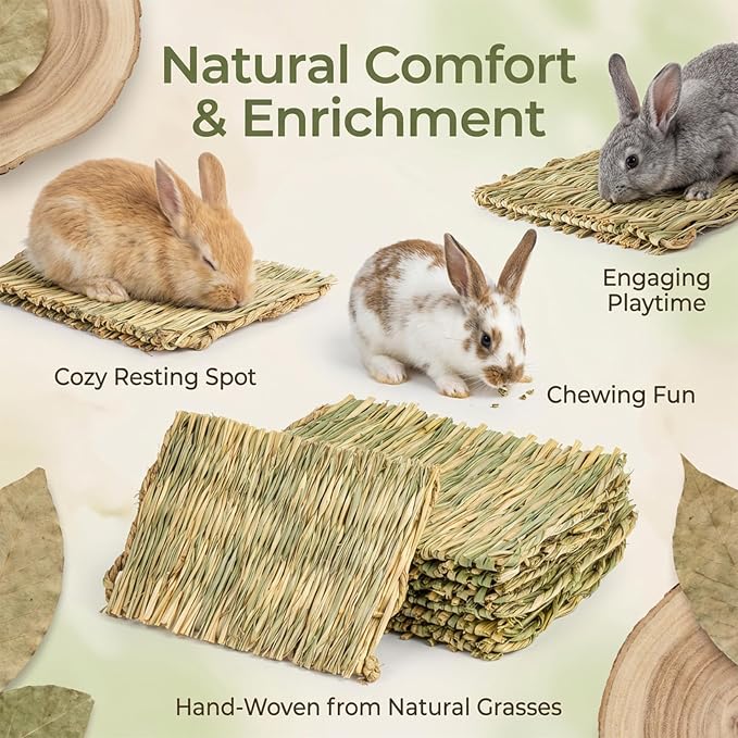 Sukh 4 PCS Rabbit Grass Mats - Image 2