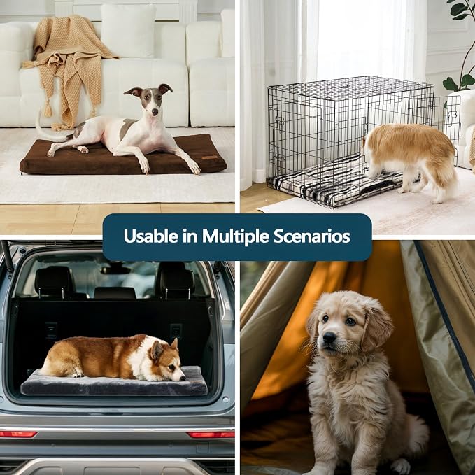 Dog Crate Pad - Dog Bed Large Sized Dogs - Memory Foam Pet Bed - Image 6