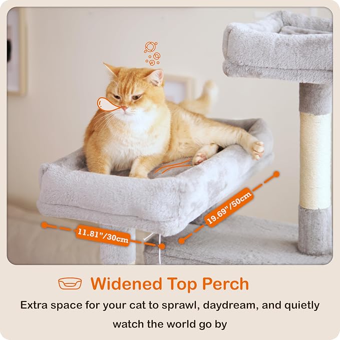 Ouritsu Cat Tree, 61 inch Tall Cat Tower - Image 4
