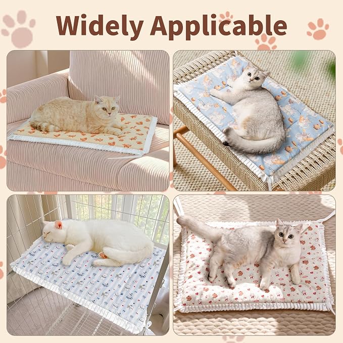 Reversible Silent Cat Bed Self Warming Pet Pad Thin Style Mat Washable Cushion - Image 6