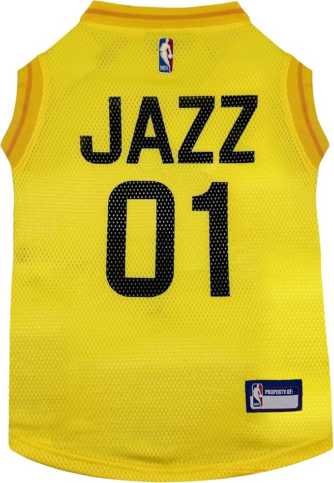 Pets First NBA Utah Jazz Dog Jersey, Small- Tank Top Basketball Pet Jersey by PETSFIRST