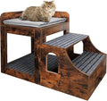 Cat Window Perch with Removable Stairs, Large Pet Bunk Bed with Drawer and by SEPTBOT