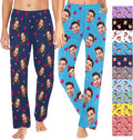MyPupSocks Customized Face Pajamas Pants Sleep Bottoms by MyPupSocks