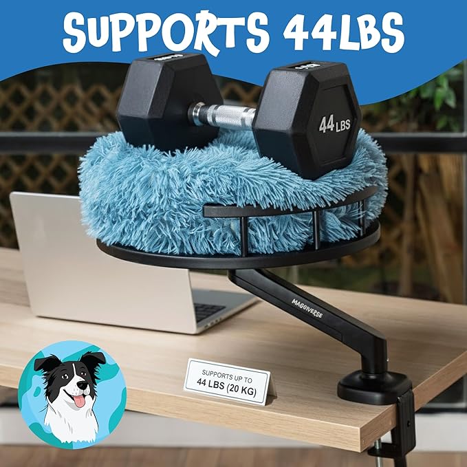 Cat Desk Bed – 360° Rotating Hammock Mount - Image 6