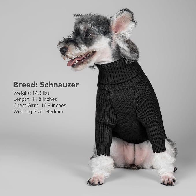 cyeollo Small Dog Sweater, Warm Stretchy Sweaters - Image 7