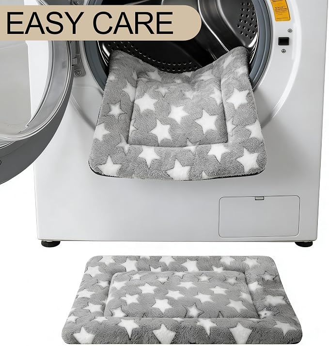 Dog Crate Mat, 4 Piece Reversible Pet Bed, Machine Washable, Small Dogs & Cats - Image 6