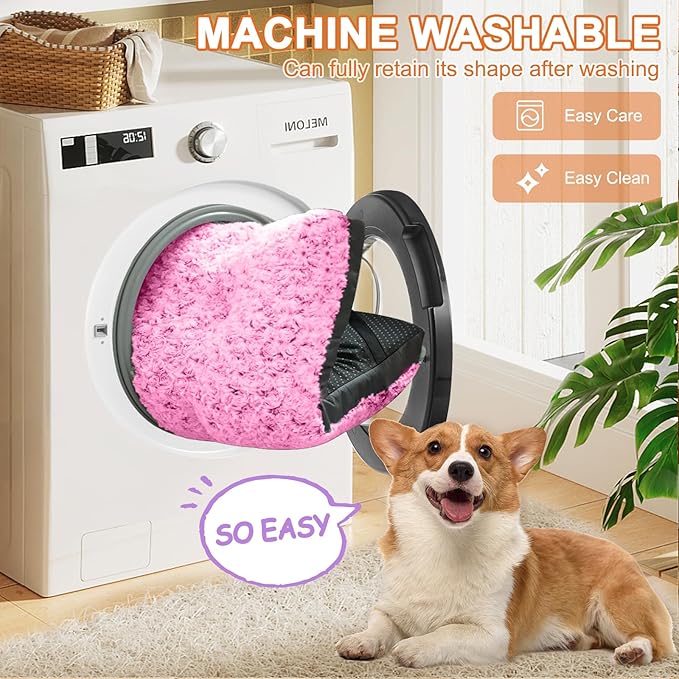 POCBLUE Washable Dog Beds for Crate, Small Plush Pet Mat for Cages, Anti-Slip - Image 5