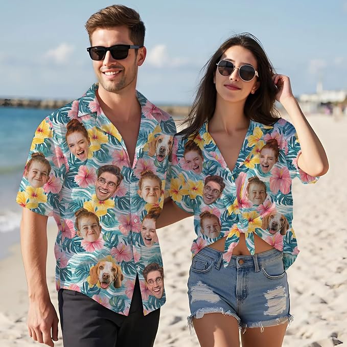 Custom Hawaiian Shirt with Face - Image 3