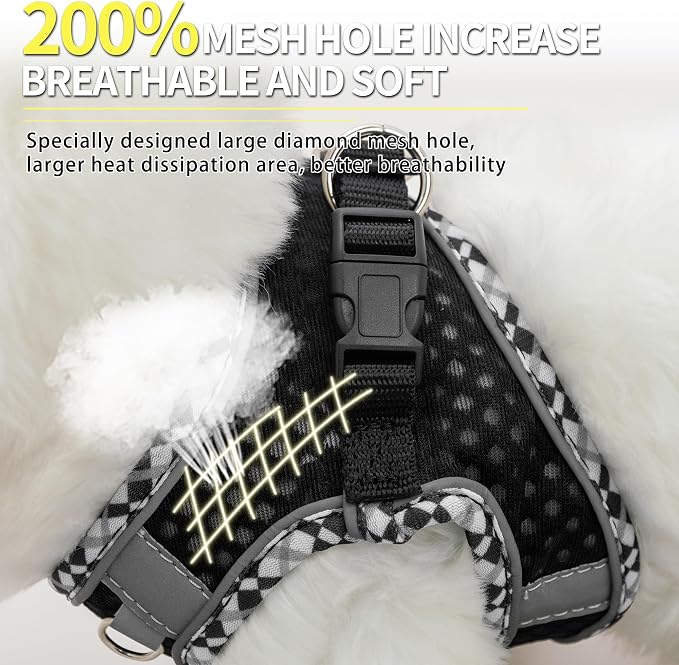 Summer Dog Harness and Leash Set, Soft Dog Vest Harness - Image 3