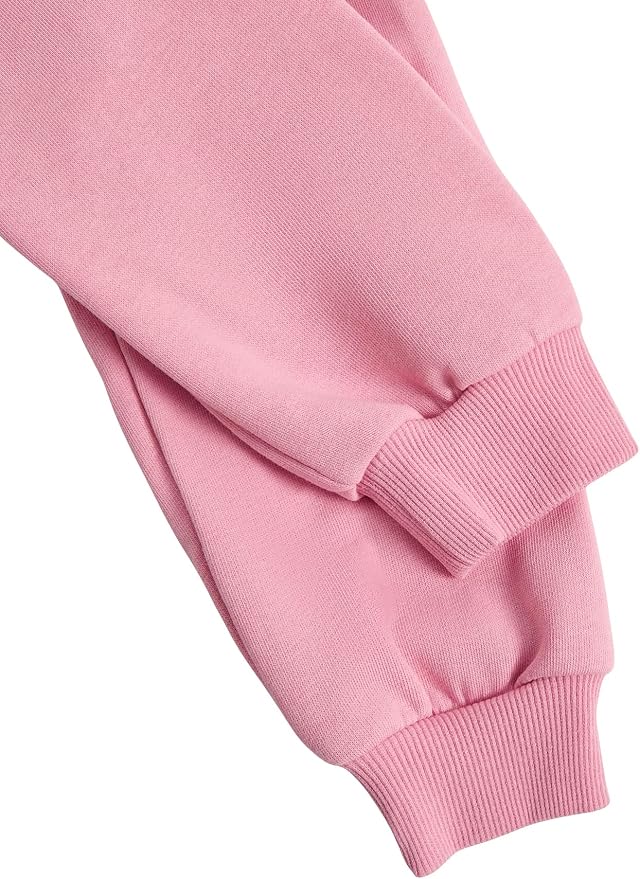 MakeMeChic Girl's Cute Ear Cat Print Crop Hoodie Drop Shoulder Long Sleeve - Image 5