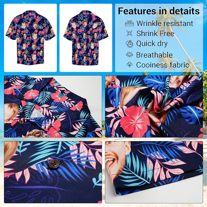 Custom Hawaiian Shirt with Face - Image 7