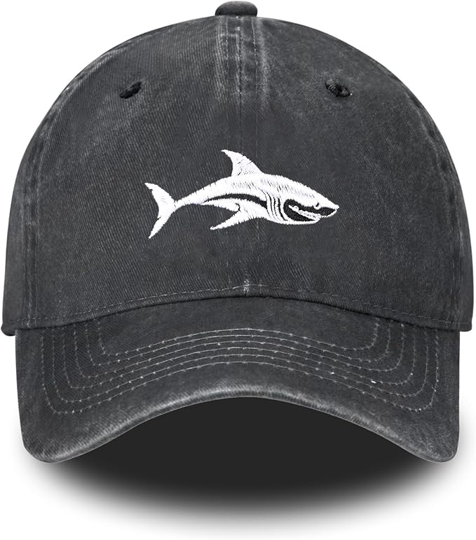 Embroidered Baseball Cap Adjustable Vintage Washed Distressed Denim Baseball Hat by Tezmd