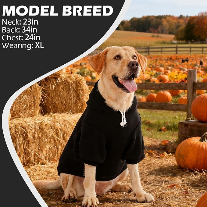 EXPAWLORER Fall Dog Hoodie-Soft and Warm Dog Sweaters, Pet Clothes Autumn - Image 7
