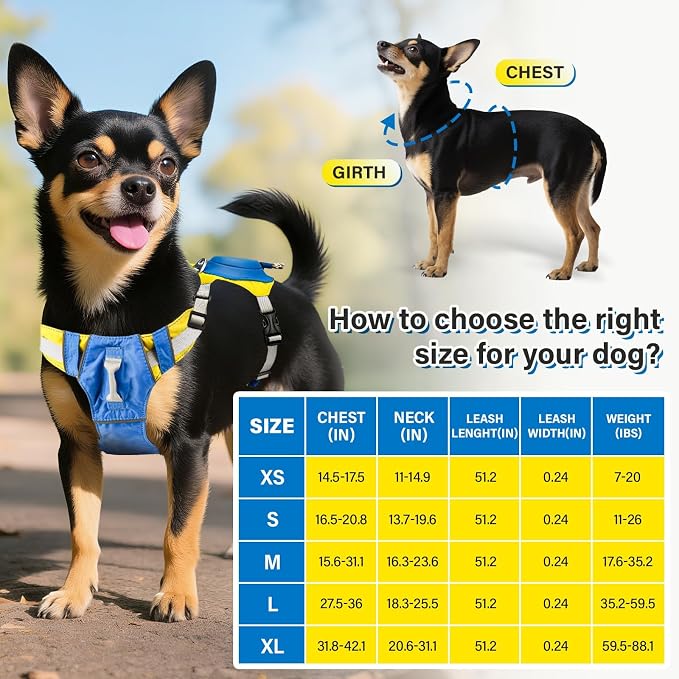 No Pull Dog Harness, 2 in 1 Retractable Harness - Image 7