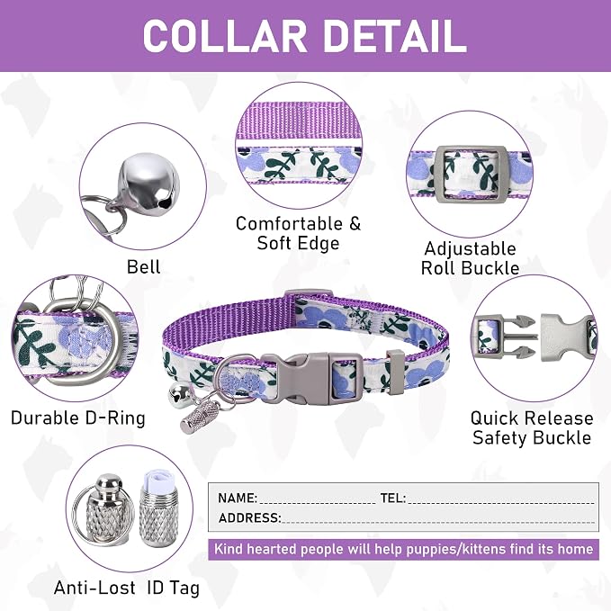 GAMUDA Small Dog Harness Collar and Leash Set, Step in No Chock No Pull Soft - Image 4