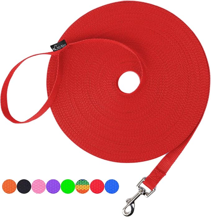 Hi Kiss Dog/Puppy Obedience Recall Training Agility Lead - 15ft 20ft 30ft 50ft by Hi+Kiss