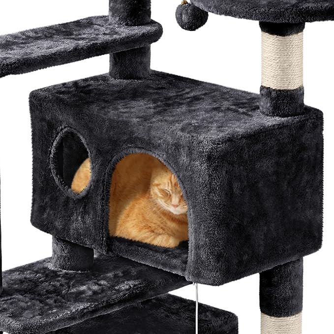 Yaheetech Cat Tree, 57 inches Cat Tower - Image 6