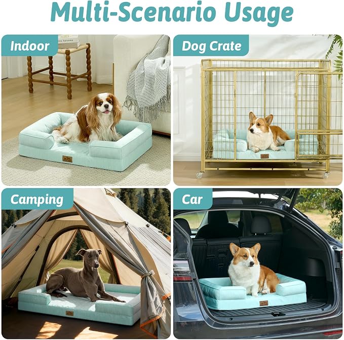 Cooling Dog Bed for Large Size Dogs, Q-Max >0.4 Summer Cool Orthopedic Foam Pet - Image 6