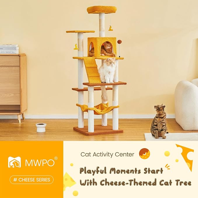 MWPO Cat Tree, 63.8-Inch Cat Tower - Image 2