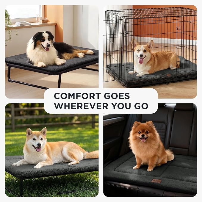 Joydeco Low Profile Dog Crate Mat Reversible Bed Pad, Washable Dog Pad Mat - Image 6