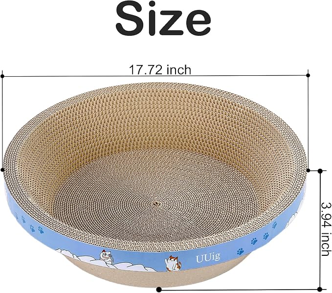 Cat Scratcher, 17.7x17.7 inches Cardboard Cat Scratchers - Image 2