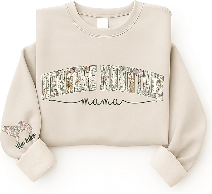 Personalized Dog Mom Sweatshirt, Dog Lover Crewneck, Gift Idea - Image 4