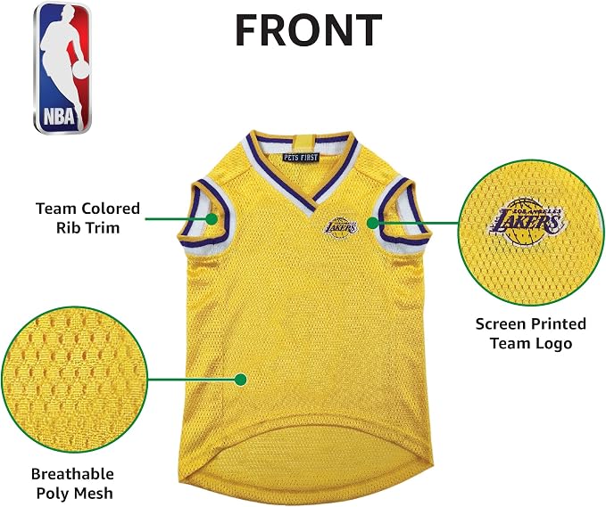 Pets First NBA LOS ANGELES LAKERS DOG Jersey, X-Large - Image 7