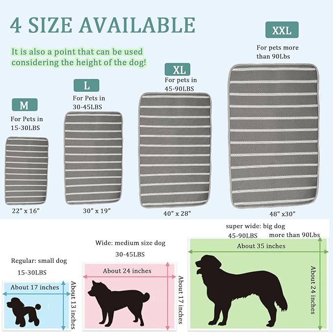 REEZEIVI Breathable Dog Crate mat - Image 5