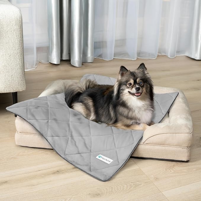 PetAmi Premium Cooling Dog Blanket | Lightweight Fluffy Pet Throw Blanket Bed - Image 2