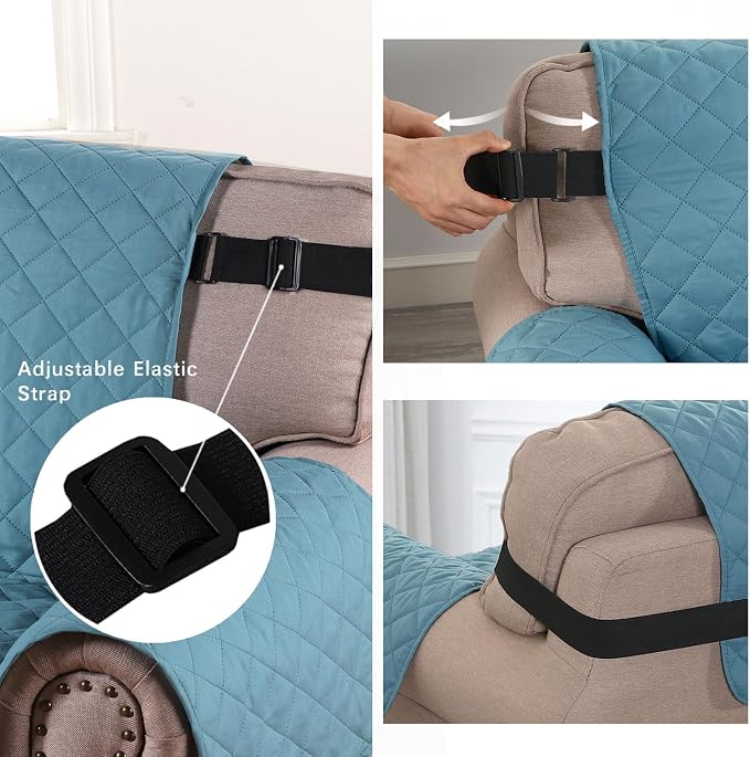 H.VERSAILTEX Reversible Chair Sofa Slipcover Water Repellent Chair Cover Non - Image 4