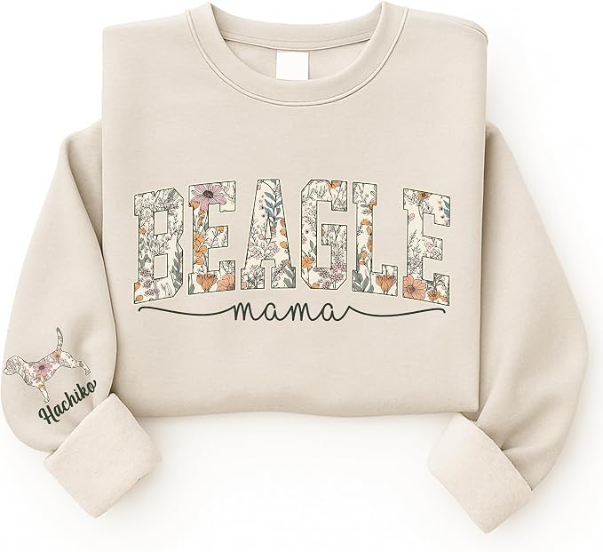 Personalized Dog Mom Sweatshirt, Dog Lover Crewneck, Gift Idea - Image 4