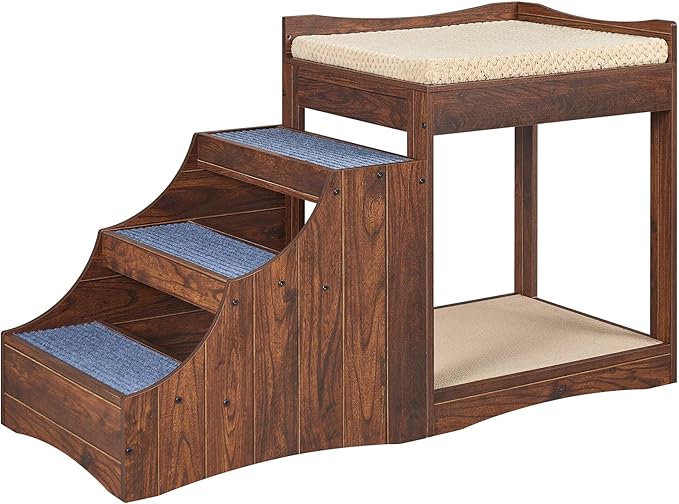unipaws Pet Bunk Bed with Removable Step by unipaws