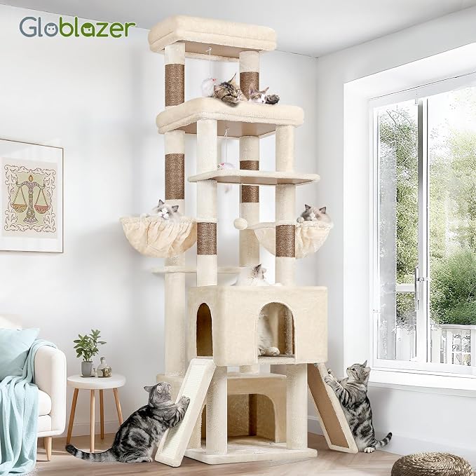 Globlazer Heavy Duty Cat Tree 78 inch Sturdy Cat Tower - Image 7