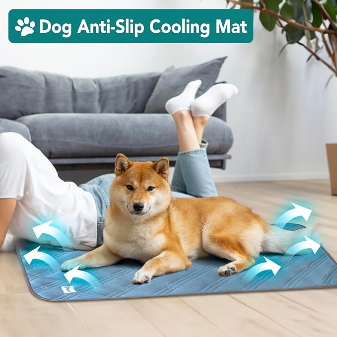 PetAmi Waterproof Cooling Mat for Dog, Premium Pet Cooling Blanket for Bed Crate - Image 3