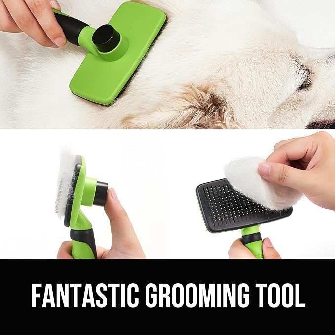 Self Cleaning Slicker Brush for Dogs& Cats, Skin Friendly Grooming Brush for - Image 3
