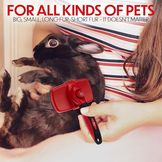 Self Cleaning Slicker Brush for Cat and Dog Coat - Image 7