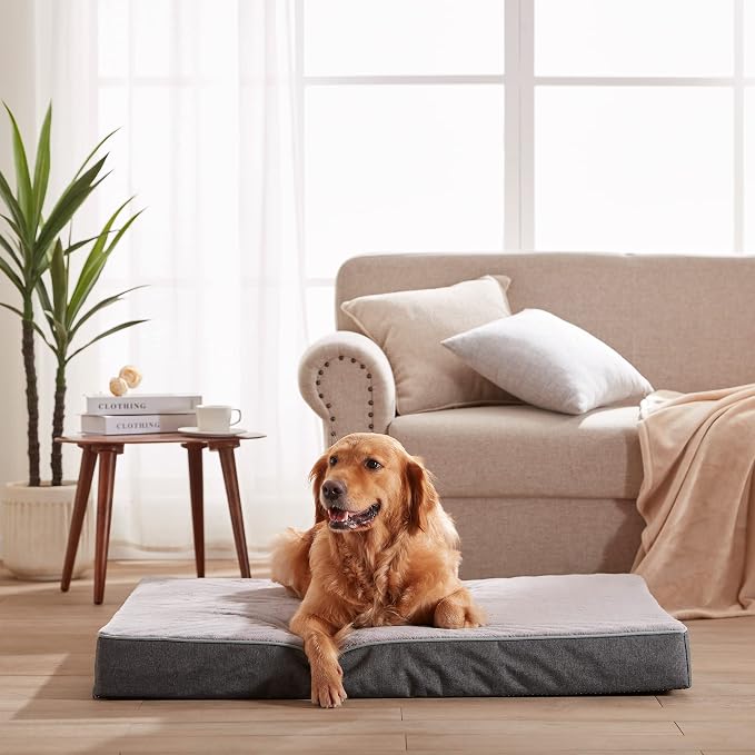 Cooling Dog Beds for Large Dogs, Orthopedic Memory Foam Dog Bed, Large Pet Beds - Image 2