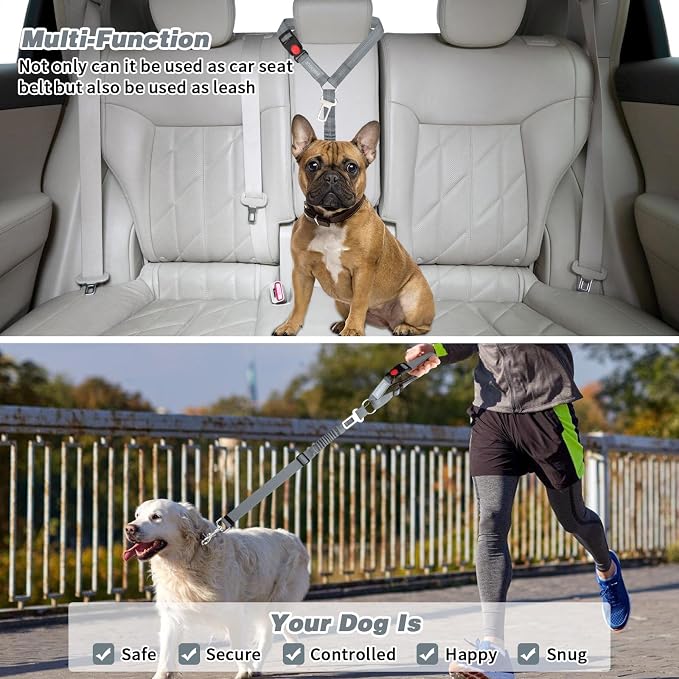 BWOGUE 2 Piece Dog Seat Belt for Car - Image 7