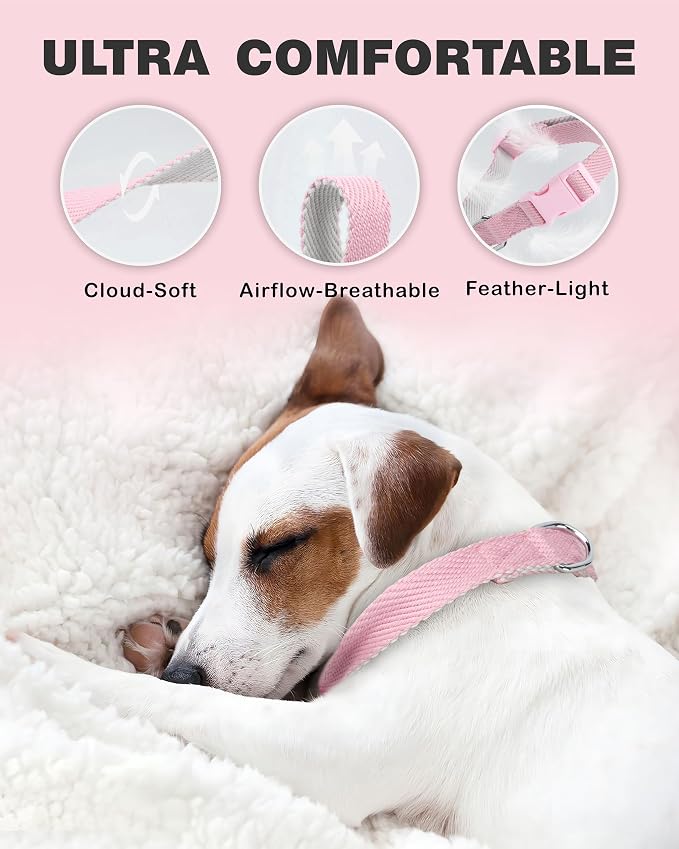 Dynmeow AirTag Cat Collar Holder, Hot-Pink & Soft Cotton Pet Collar Bundle - Image 5