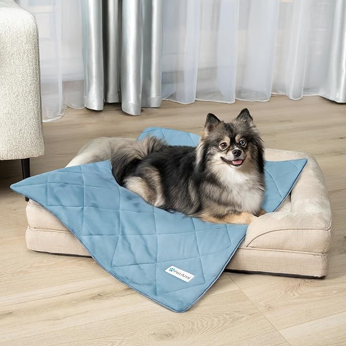 PetAmi Premium Cooling Dog Blanket | Lightweight Fluffy Pet Throw Blanket Bed - Image 2