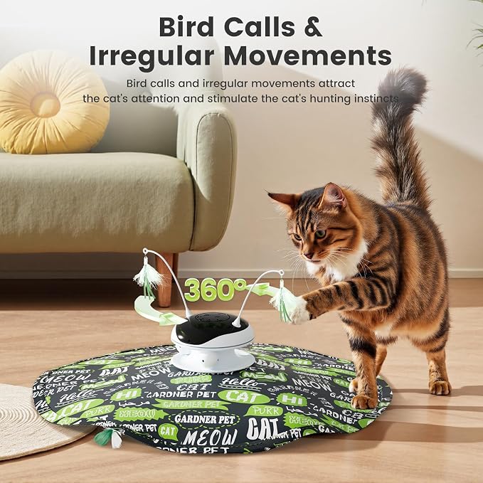 Gardner Pet Cat Laser Toys, USB Chargeable 5 in1 Hide and Seek Automatic - Image 4