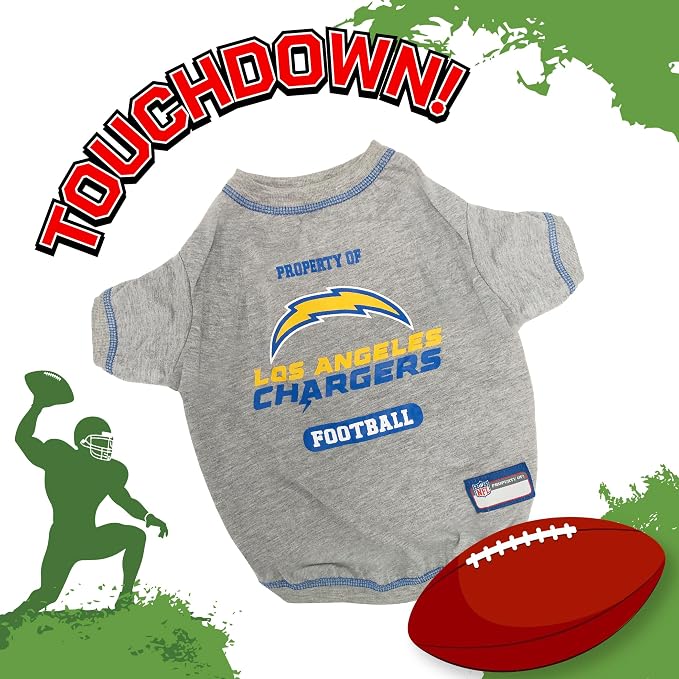 NFL Los Angeles Chargers Dog T-shirt Large. - Image 3