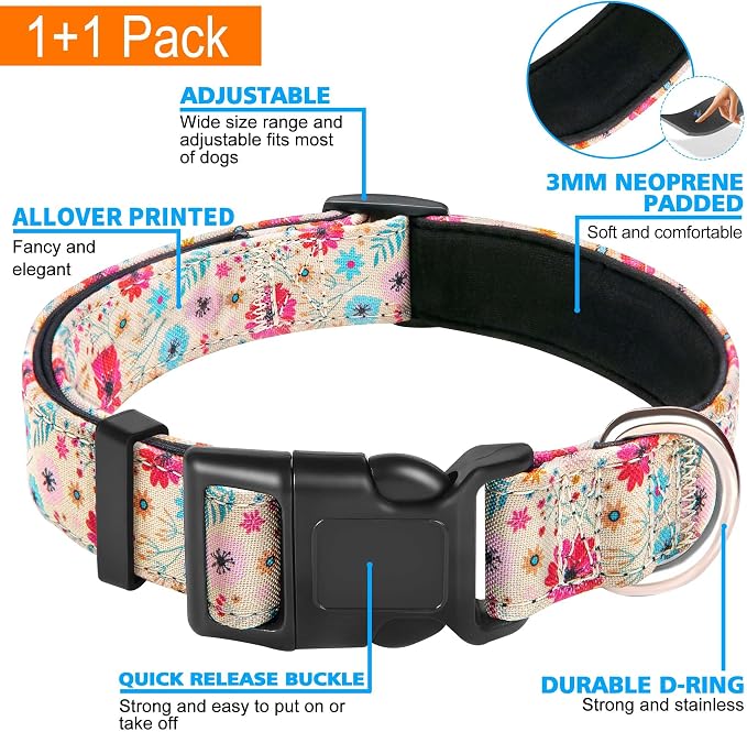 Reflective Dog Collar Padded - Image 3