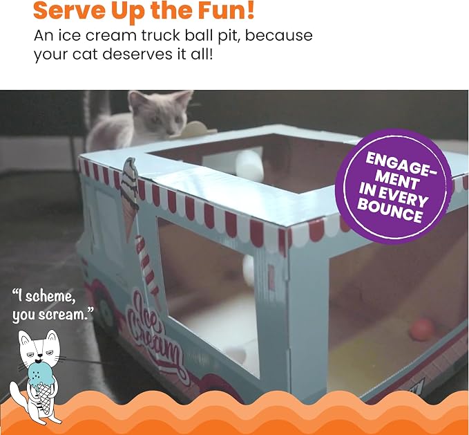 Catstages Kitty Cat Play Condo Ice Cream Truck - Image 2