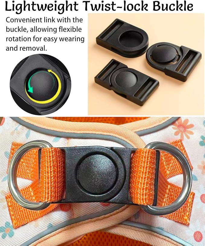 Step in Dog Harness and Leash Set, Reflective Adjustable No Pull Dog Harness - Image 7
