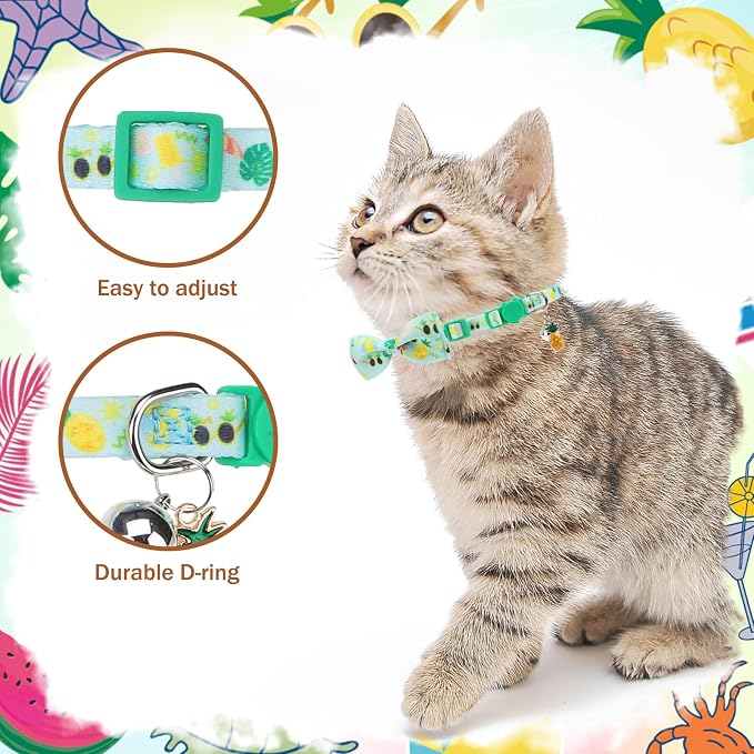 PUPTECK Summer Bow Tie Cat Collar - Image 6