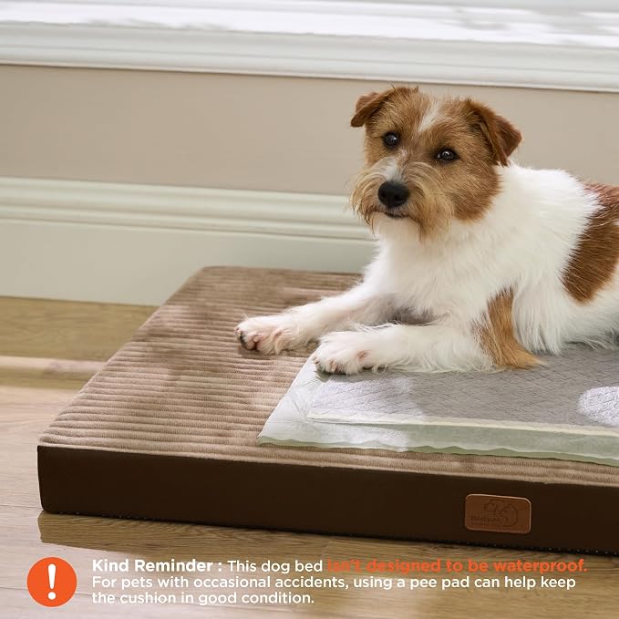 Bedsure ComfyFleece Dog Beds Large Sized Dog- Orthopedic Pet Beds - Image 2