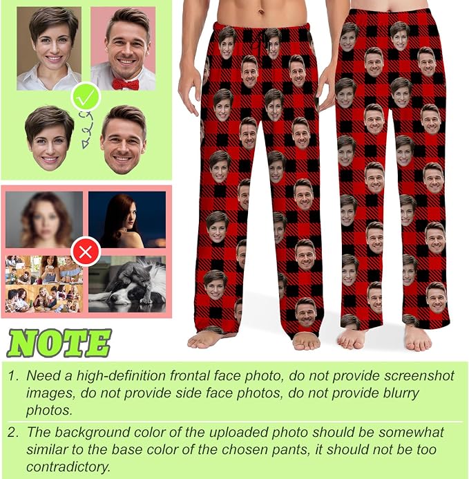 Custom Pajamas Pants With Photo Face Custom PJ Pants Personalized Gifts - Image 2