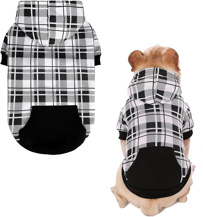 EXPAWLORER Plaid Dog Hoodie by EXPAWLORER